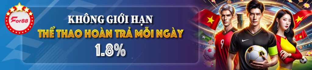 THỂ THAO HOÀN TRẢ MỖI NGÀY 1.8%